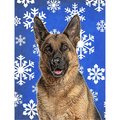 Patioplus Winter Snowflakes Holiday German Shepherd Flag Garden Size PA248706